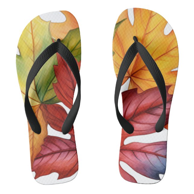 Herbstleaves, Erwachsene-Flip-Flops Flip Flops (Fußbett)