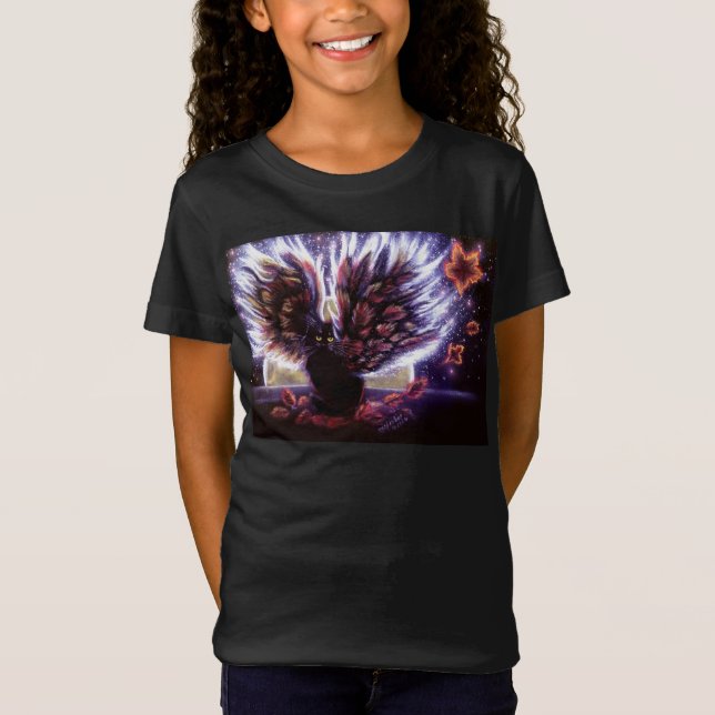 Herbstleaves Fairy Cat T - Shirt (Vorderseite)