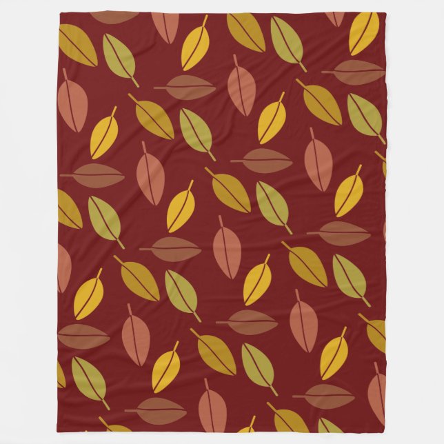 Herbstleaves Fleece Blanket (Vorderseite)