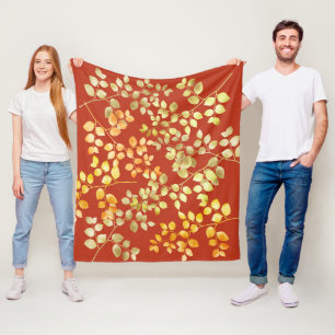 Herbstleaves Fleece Blanket
