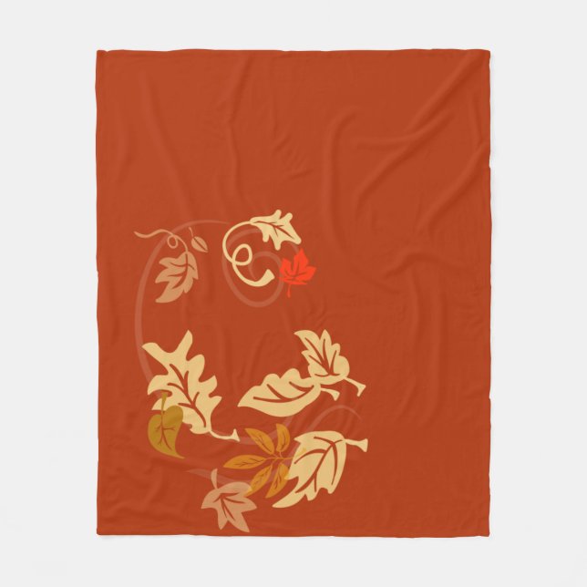 Herbstleaves Fleecedecke (Vorderseite)