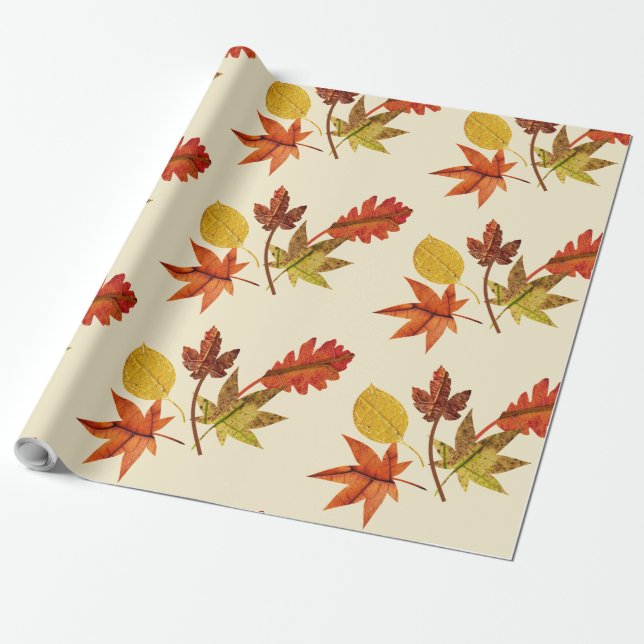Herbstleaves Geschenkpapier (Ungerollt)