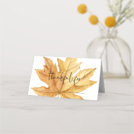 Herbstleaves Herbst Erntedank Freundschaft Platzkarte