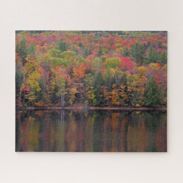 Herbstleaves Herbstfarbe Szene Jigsaw Puzzle