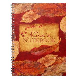 Herbstleaves Notebook Notizblock