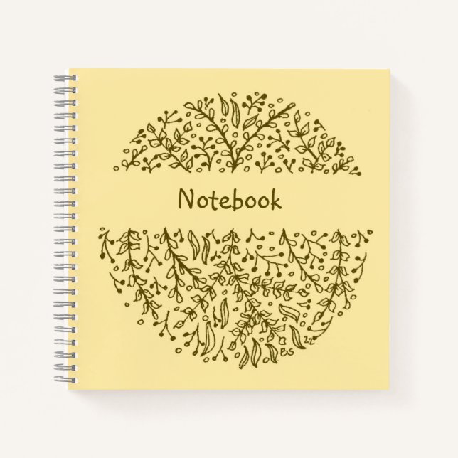 Herbstleaves Notebook Notizbuch (Vorderseite)