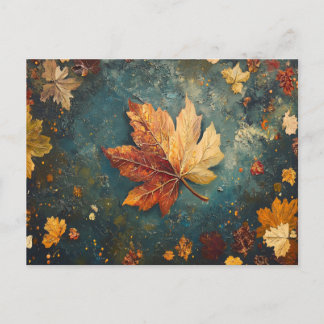 Herbstleaves Postkarte
