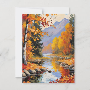 Herbstleaves Postkarte
