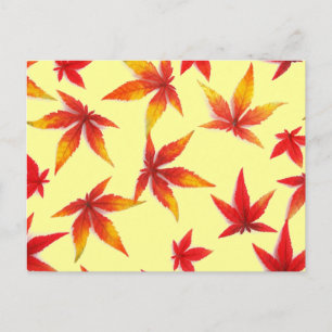 Herbstleaves Postkarte