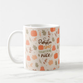 Herbstleaves Pumpkin Fall Pattern Kaffeetasse