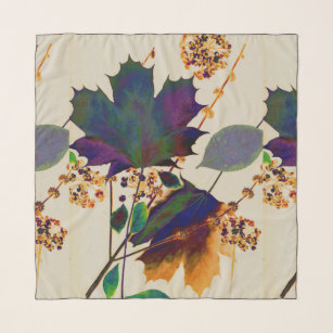 Herbstleaves Royal Colors Chiffon Scarf Schal