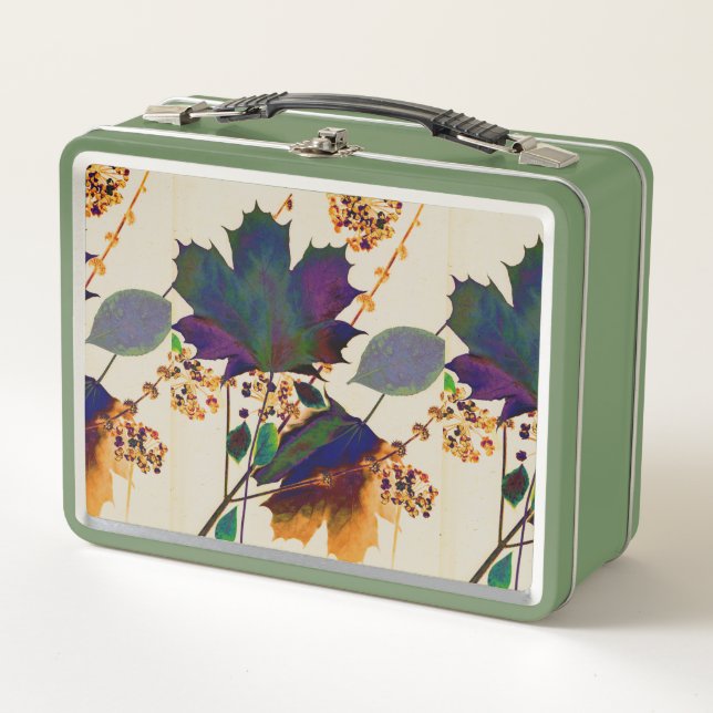 Herbstleaves Royal Colors Metal Lunchbox (Vorderseite)