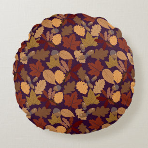 Herbstleaves Rundwurfkissen Rundes Kissen