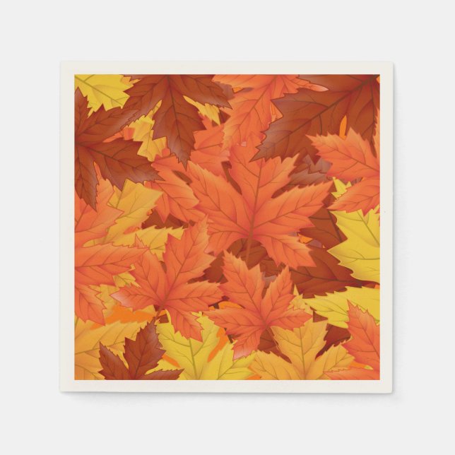 Herbstleaves Serviette (Vorderseite)