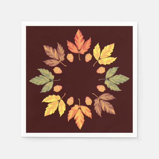 Herbstleaves Serviette (Vorderseite)