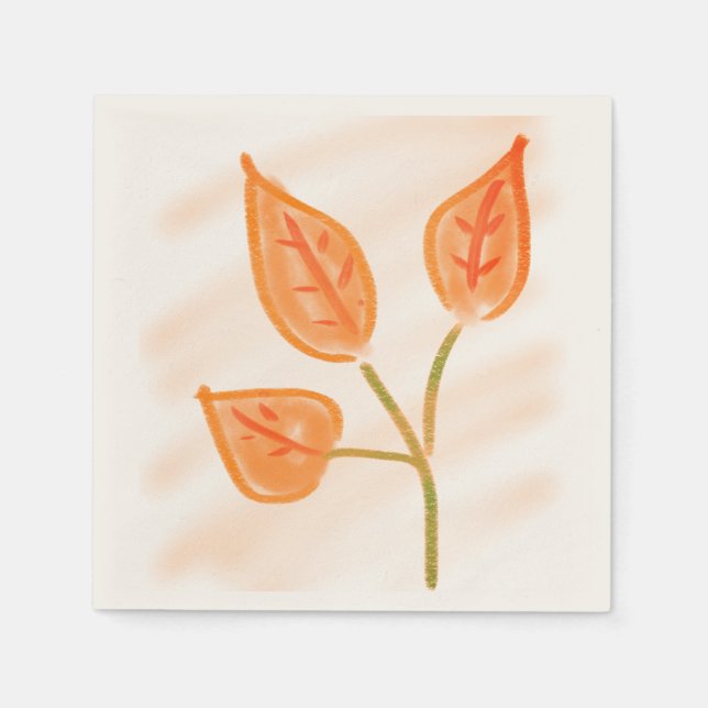 Herbstleaves Serviette (Vorderseite)