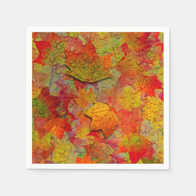 Herbstleaves Serviette (Vorderseite)