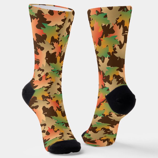 Herbstleaves Socken (Gewinkelt)