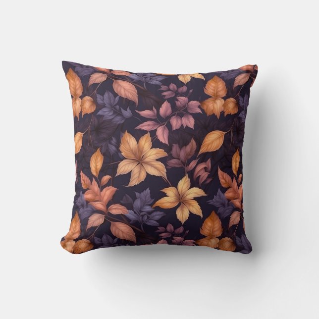 Herbstleaves Throw Kissen (Vorderseite)