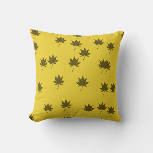 Herbstleaves Throw Kissen (Vorderseite)