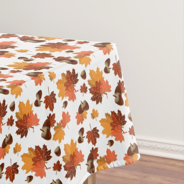 Herbstleaves und Acorns Tischdecke (Beispiel)