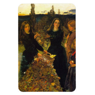 Herbstleaves von Sir John Everett Millais Magnet