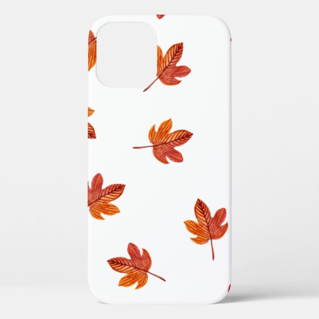 Herbstleaves Wasserfarbe Hand gezogen Case-Mate iPhone Hülle (Rückseite)