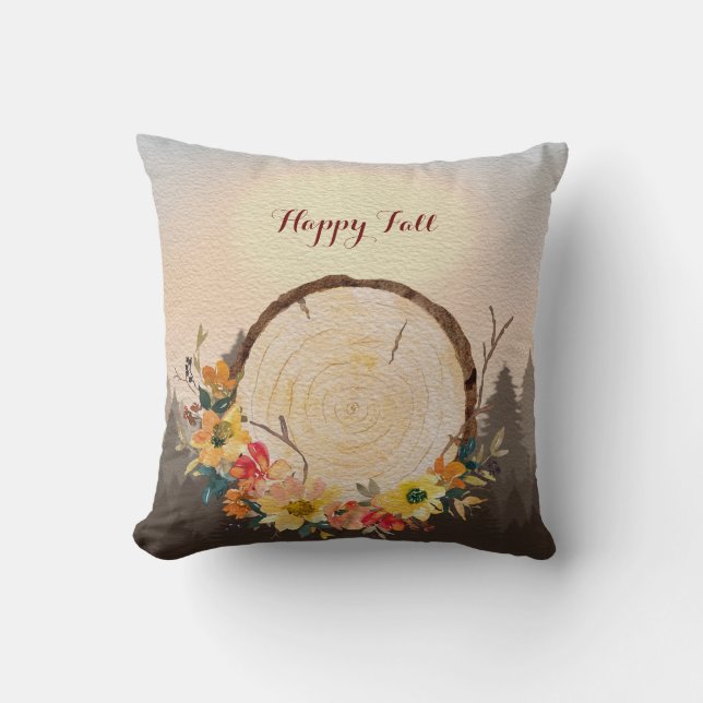 Herbstleaves Wreath Forest Forest Kissen (Vorderseite)