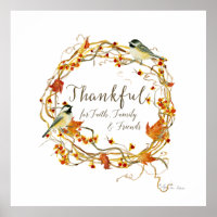 Herbstleaves Wreath Wasserfarbe Glückliche Familie