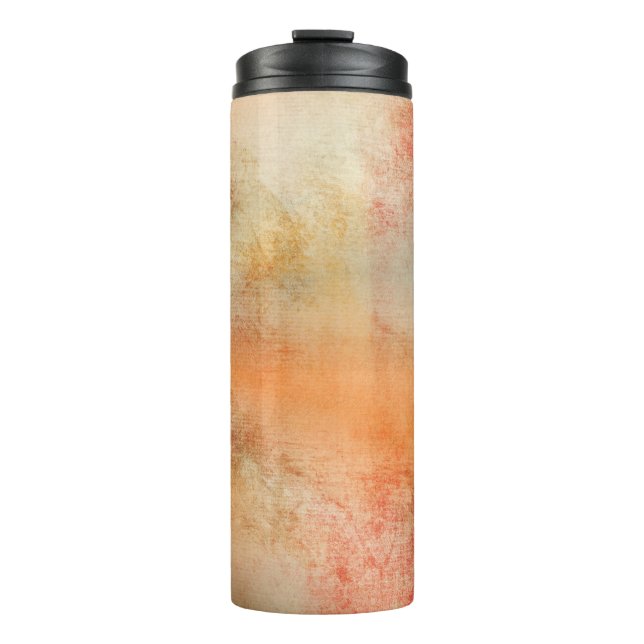 Herbstlebhaftes Hintergrundpapier Thermosbecher (Vorderseite)