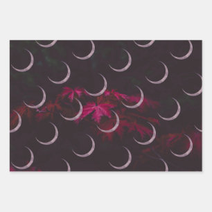 Herbstleder Dreiermondpapier Geschenkpapier Set