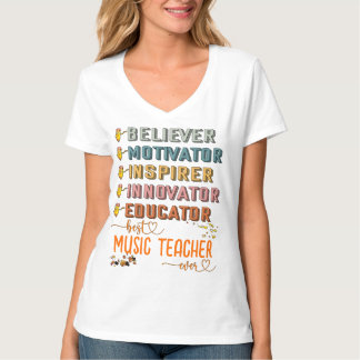 Herbstlehrer: Beste Musiklehrerin T-Shirt