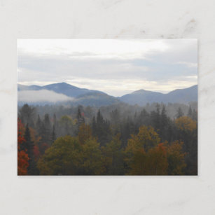 Herbstliche Adirondacks Bäume Landschaft Postkarte