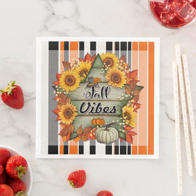 Herbstliche Beautiful Trendy Erntedank Collection Serviette (Beispiel)