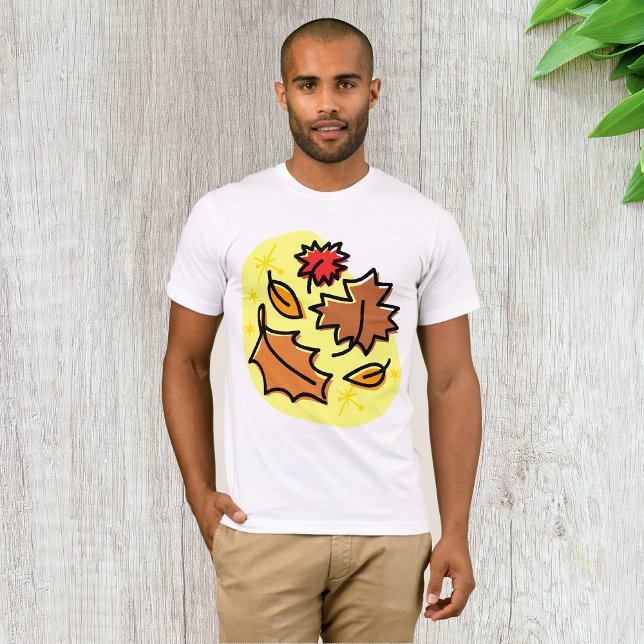Herbstliche Blätter fallen farbenfroh, saisonale K T-Shirt (Von Creator hochgeladen)