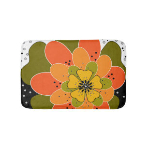 Herbstliche Blume, Herbst, Blume, Veranschaulichun Badematte