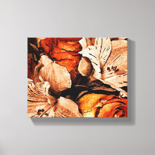 Herbstliche Blume Leinwand