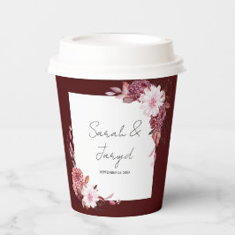 Herbstliche Blume Pappbecher