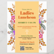 Herbstliche Blumen Damen Kirchen Mittagessen