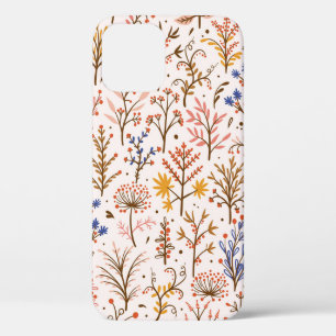 Herbstliche Blumen nahtloses Muster. Gekritzelte P Case-Mate iPhone Hülle