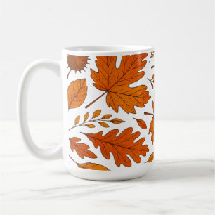 Herbstliche Botanik – Vintage Herbstlaub Kaffeetasse