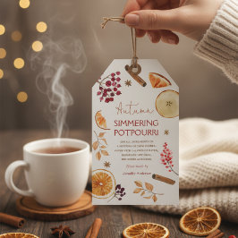 Herbstliche Duftmischung Geschenkanhänger