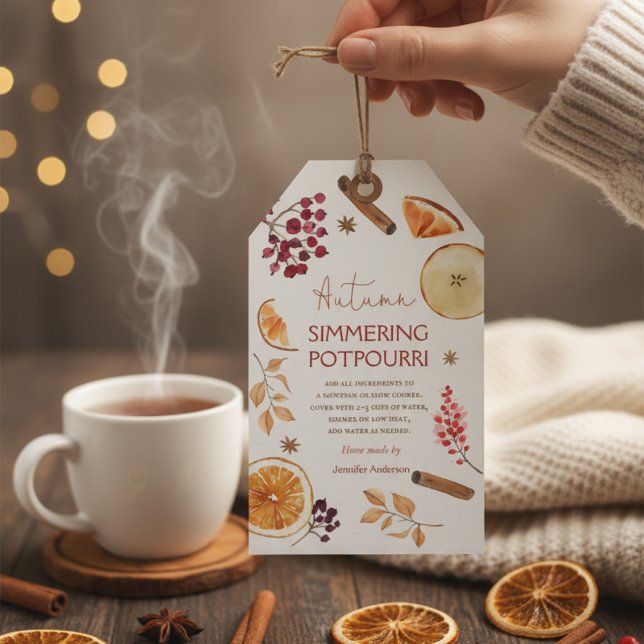 Herbstliche Duftmischung Geschenkanhänger (Von Creator hochgeladen)