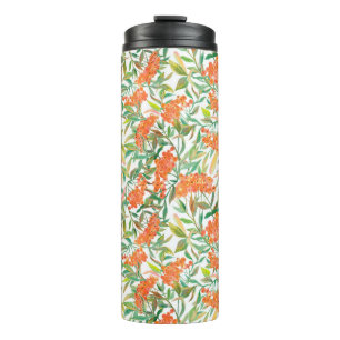 Herbstliche Eberesche: Nahtloses florales Design Thermosbecher