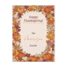 Herbstliche Erntedank-Grüße zum Thanksgiving