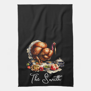Herbstliche Erntedank Kochen Crew   Fall Holiday Geschirrtuch