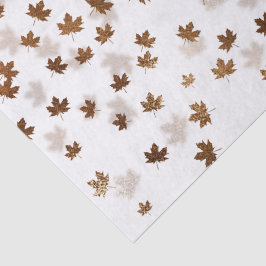 Herbstliche fallende Blätter Seidenpapier