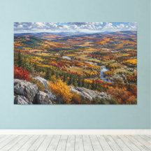 Herbstliche Flusslandschaftsmalerei