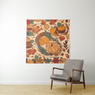 Herbstliche Fülle Wandteppich