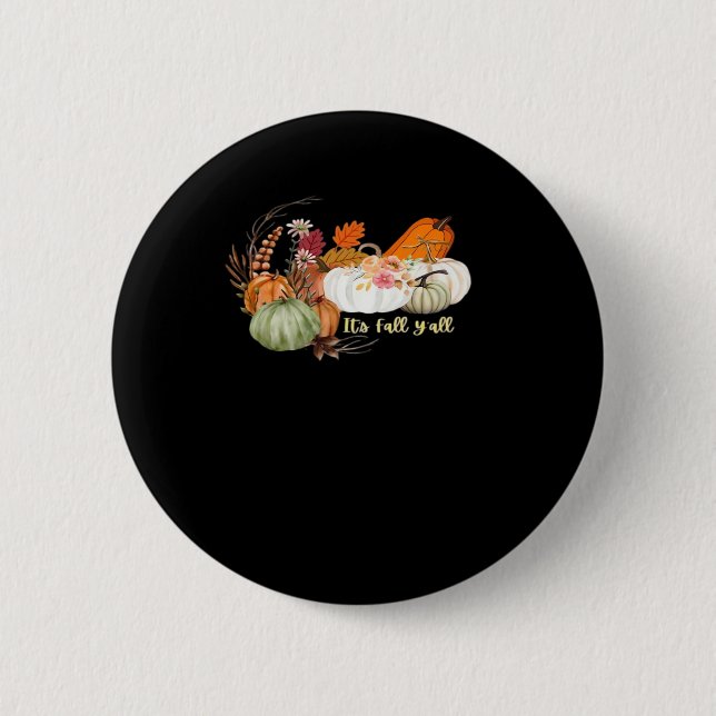 Herbstliche Halloween-Design Angepasst Button (Vorderseite)